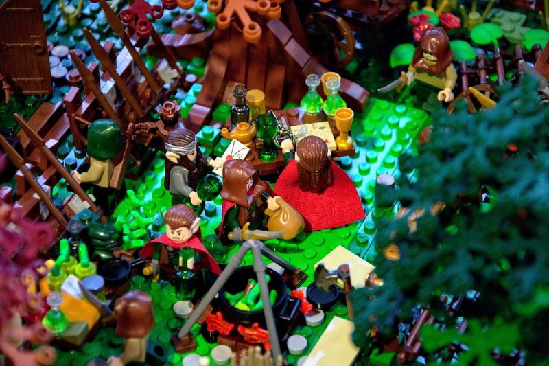 Lego bricks - mistery scene